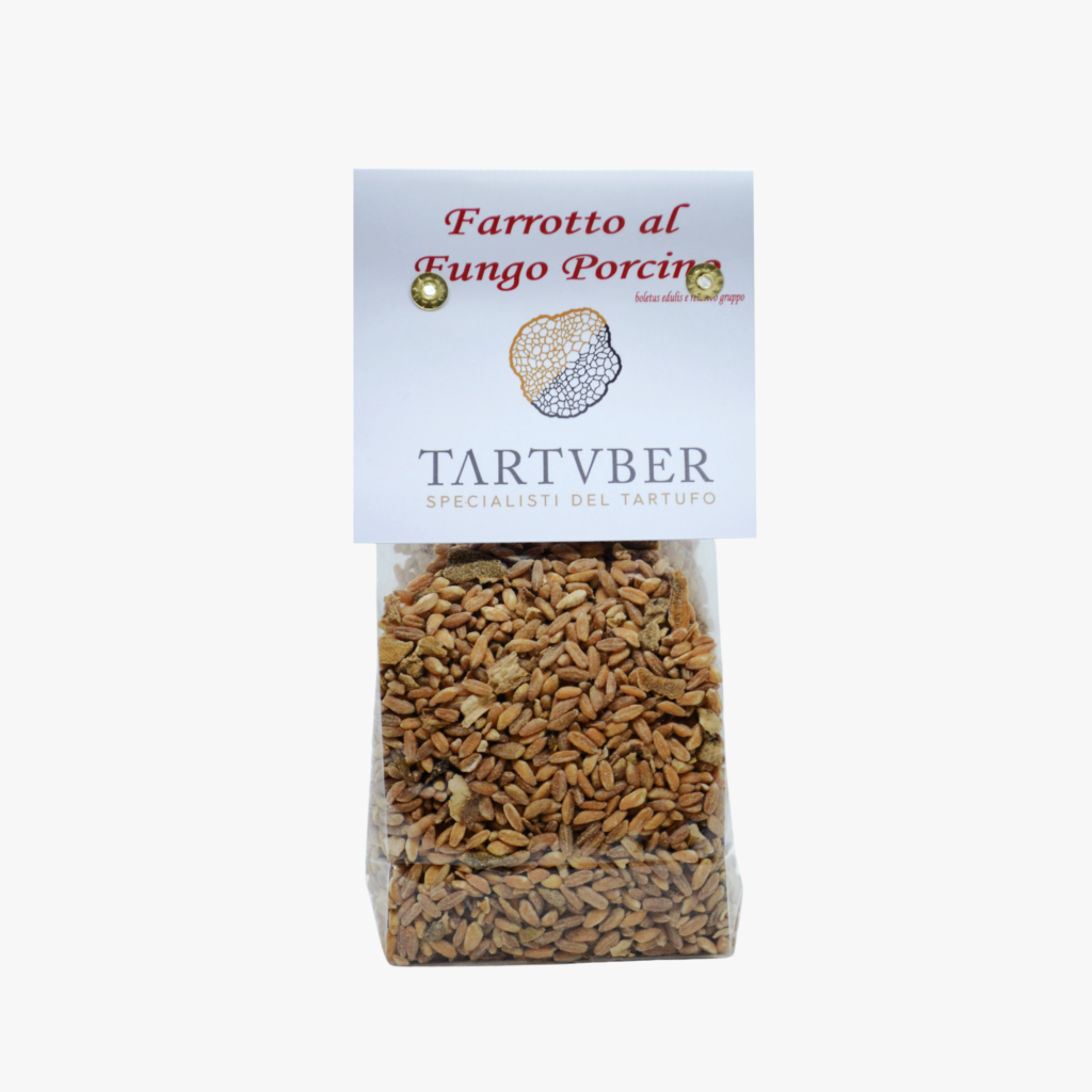 Farro ai Funghi Porcini 250g in elegante macinino Tartuber